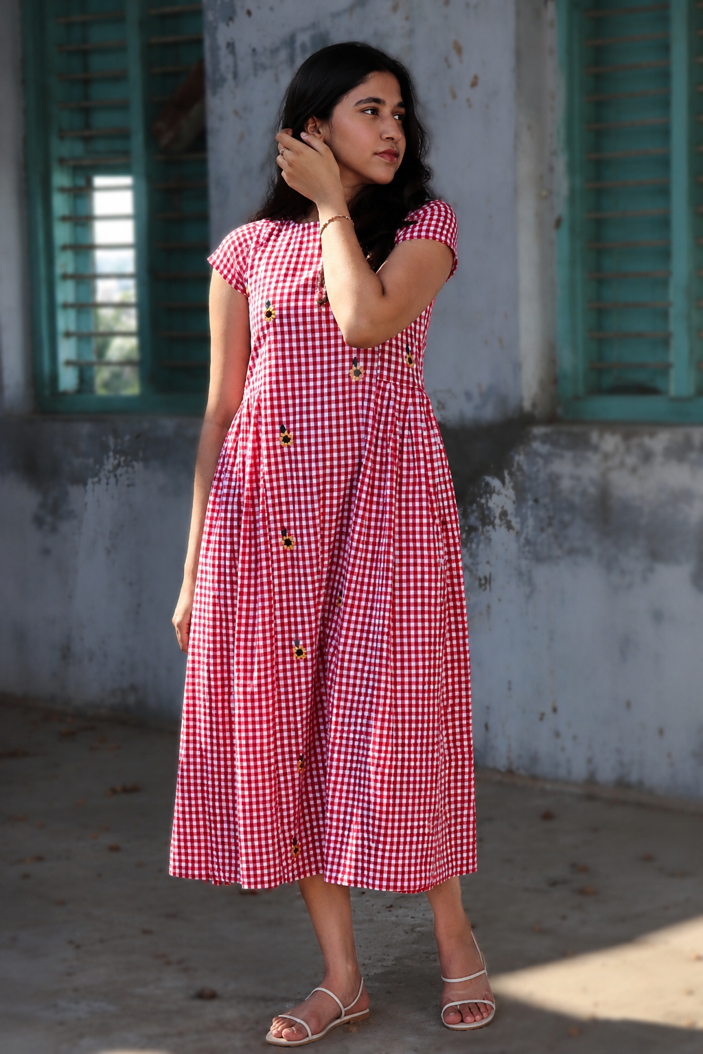 Red Gingham Sundress