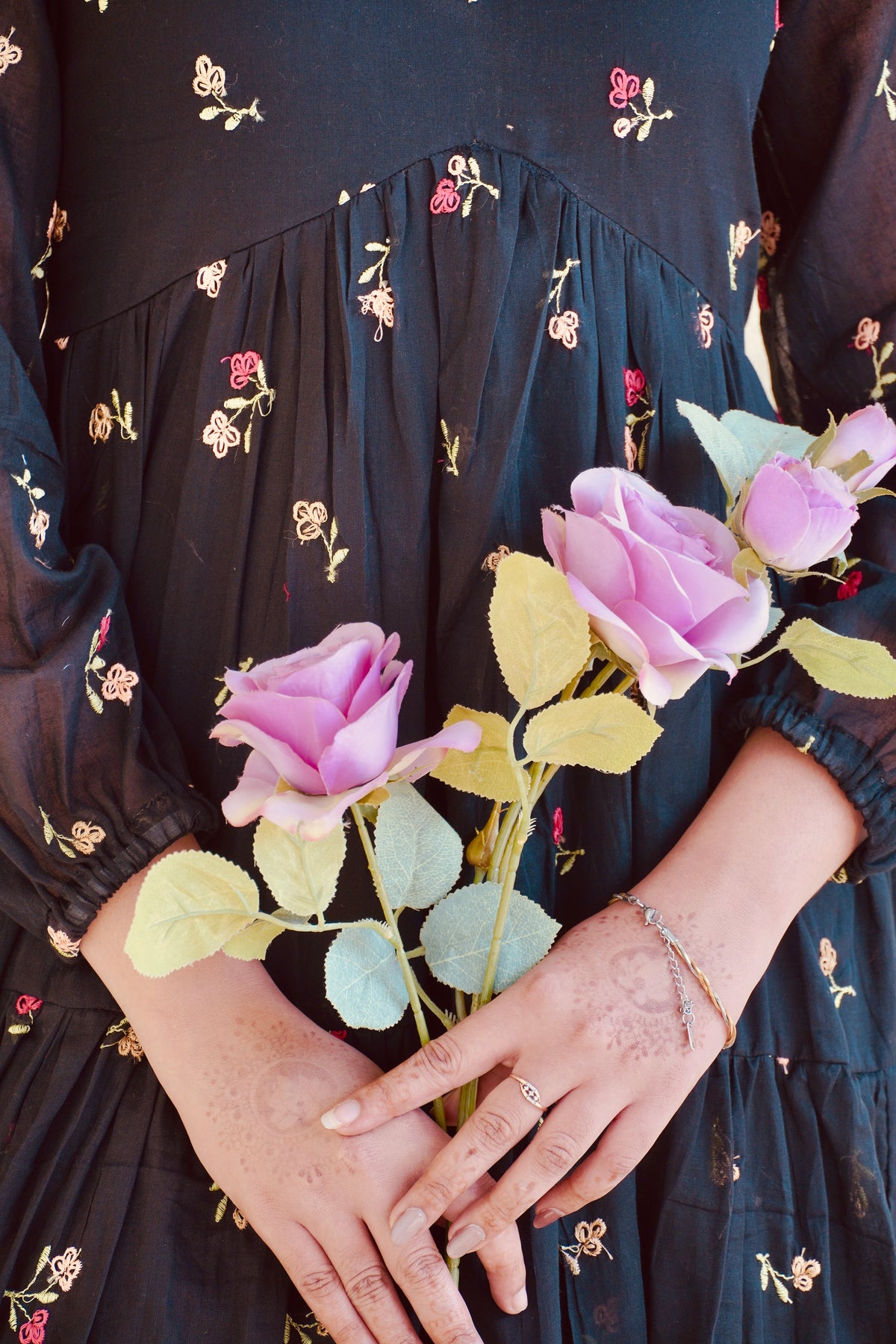 black summer maxi