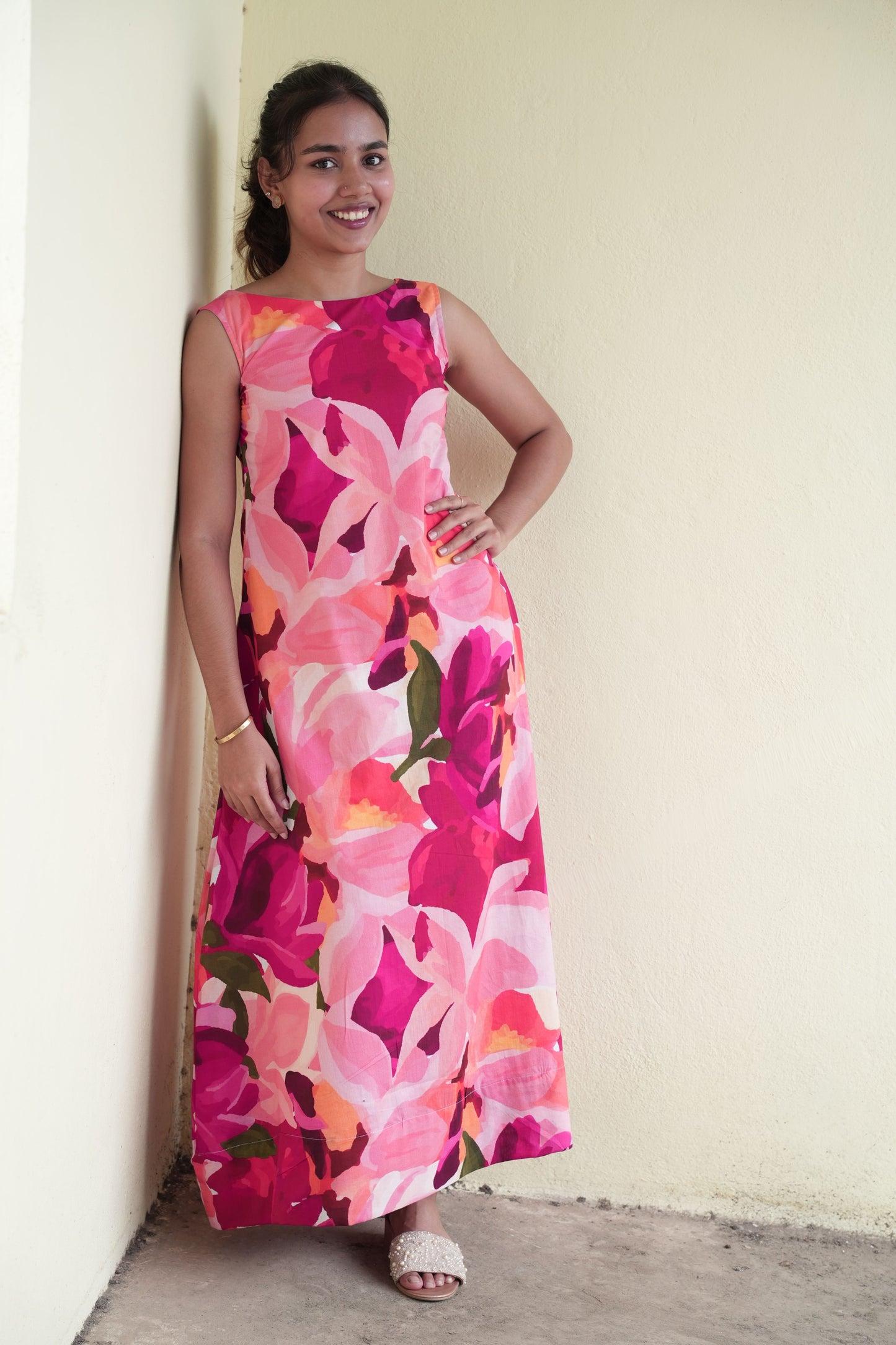 pink dahlia-maxi