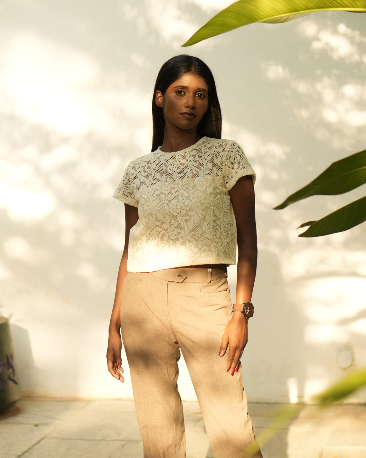 Ivory Lace Classic Top