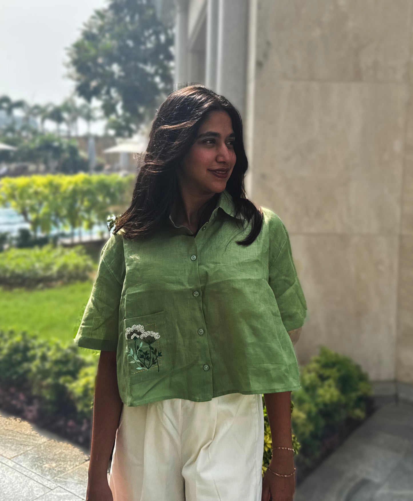 Meadow Mist Linen Shirt