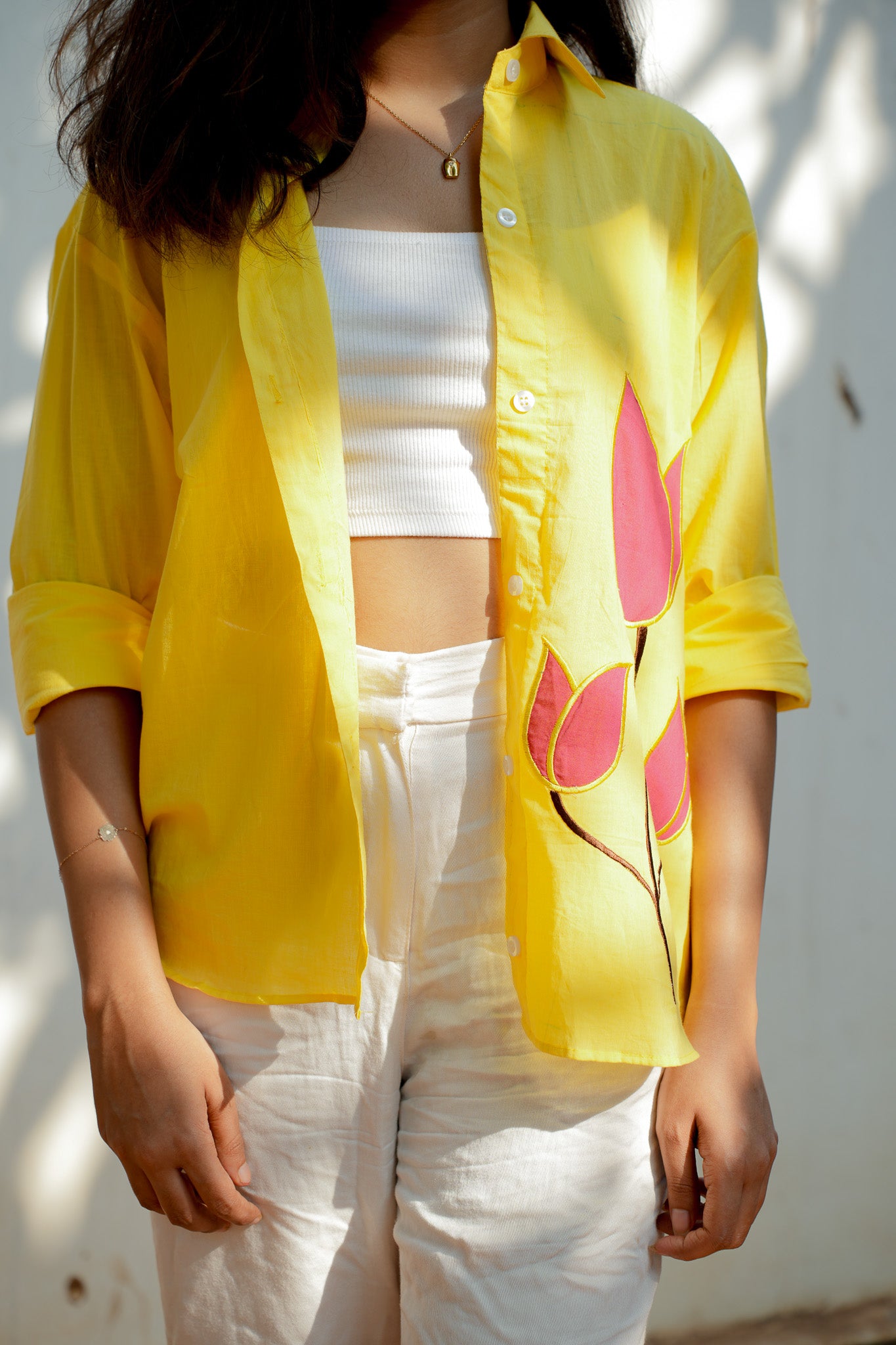 LEMON PATCH WORK SHIRT