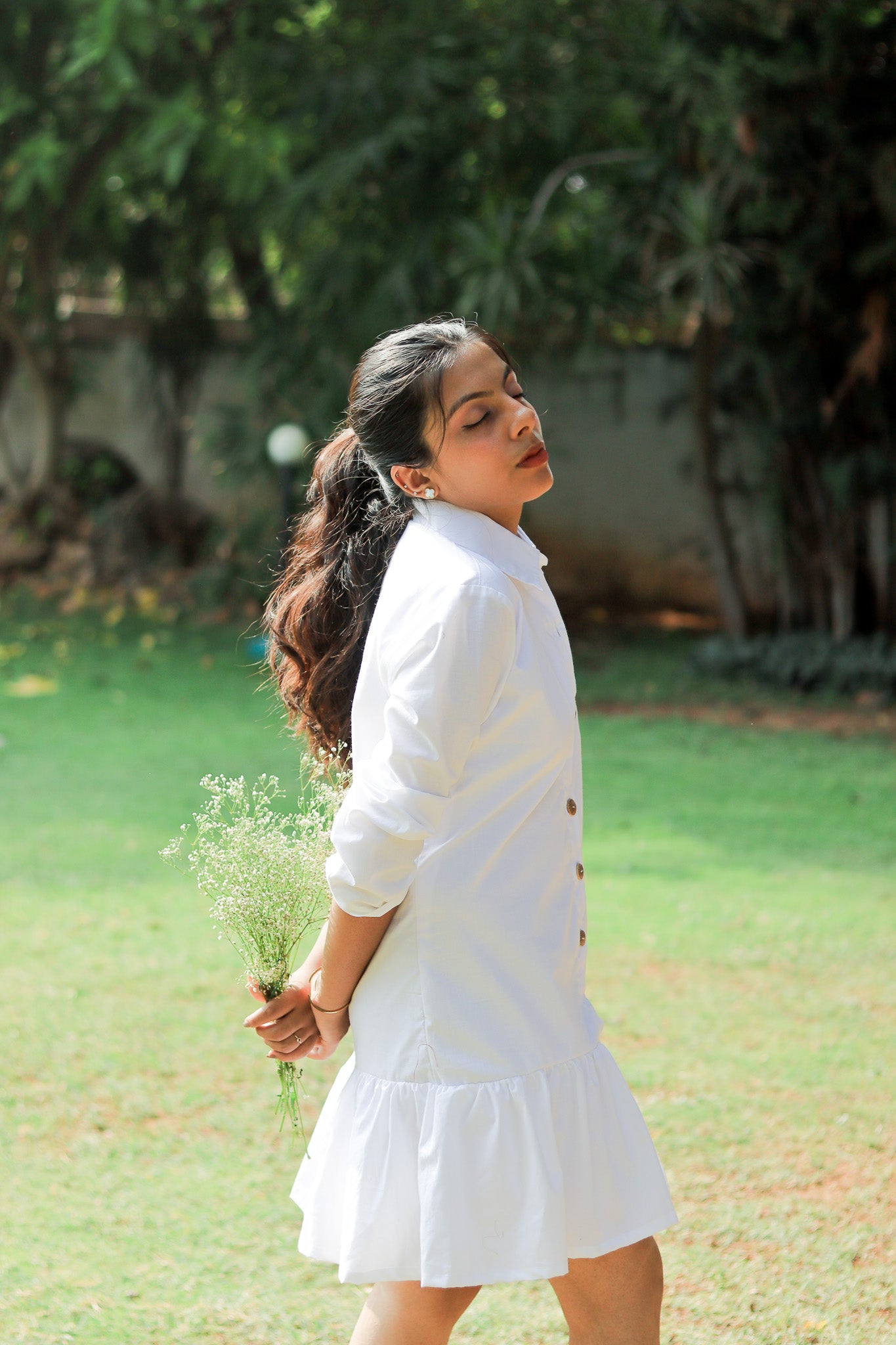 WHITE SHIRT DRESS