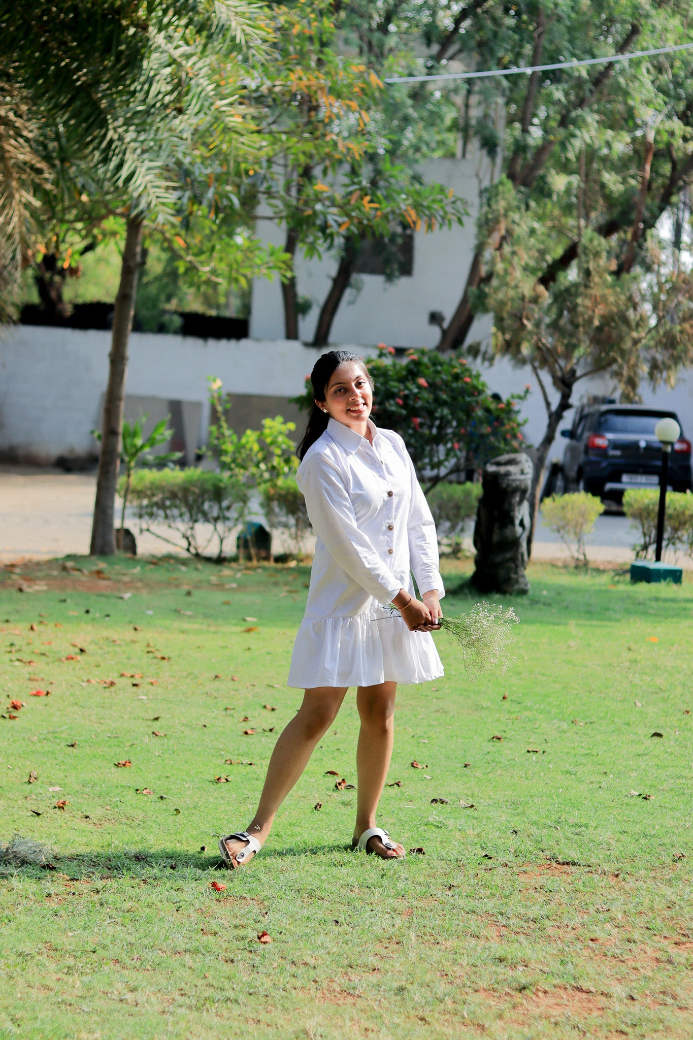 WHITE SHIRT DRESS