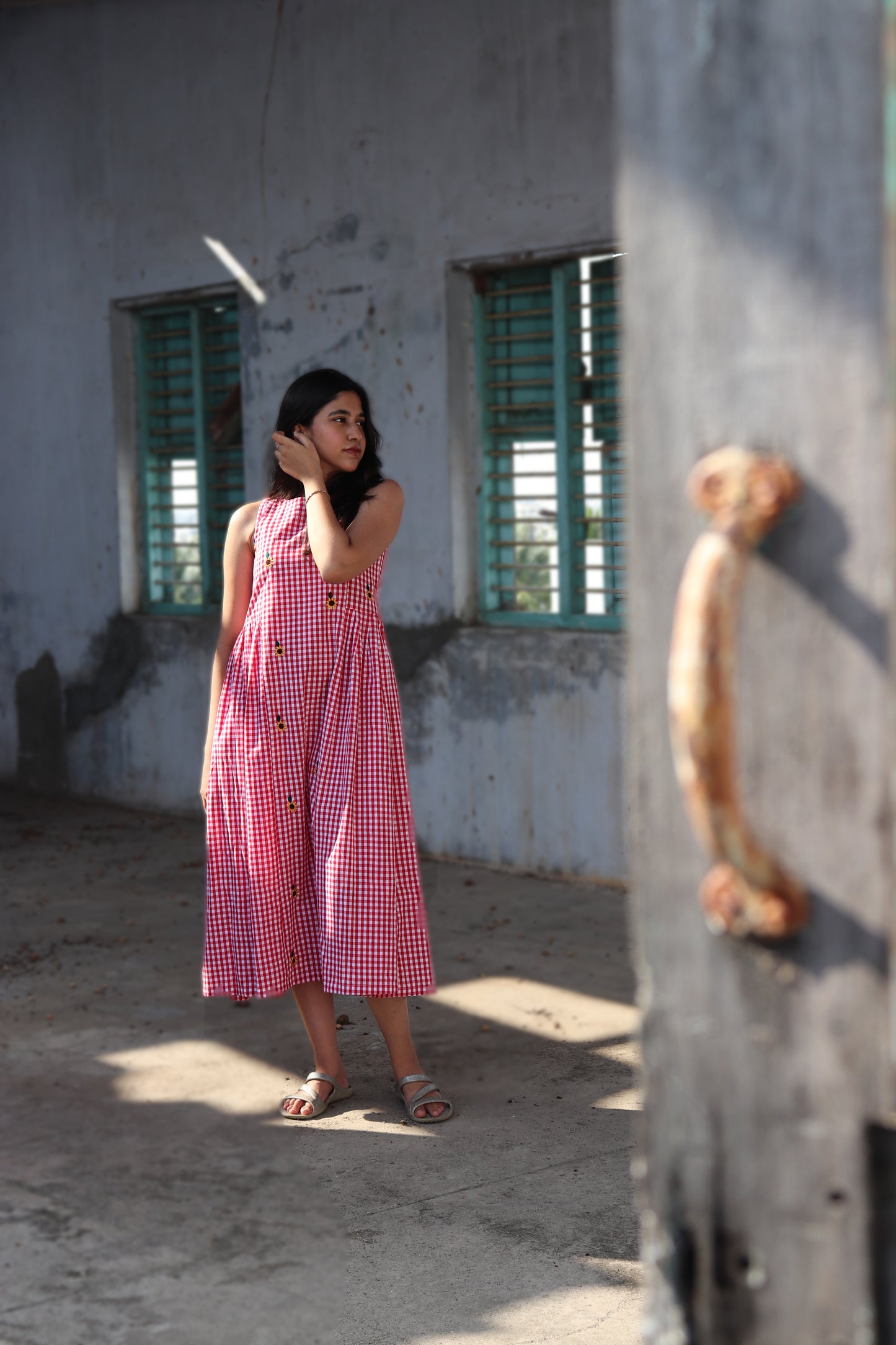 Red Gingham Sundress