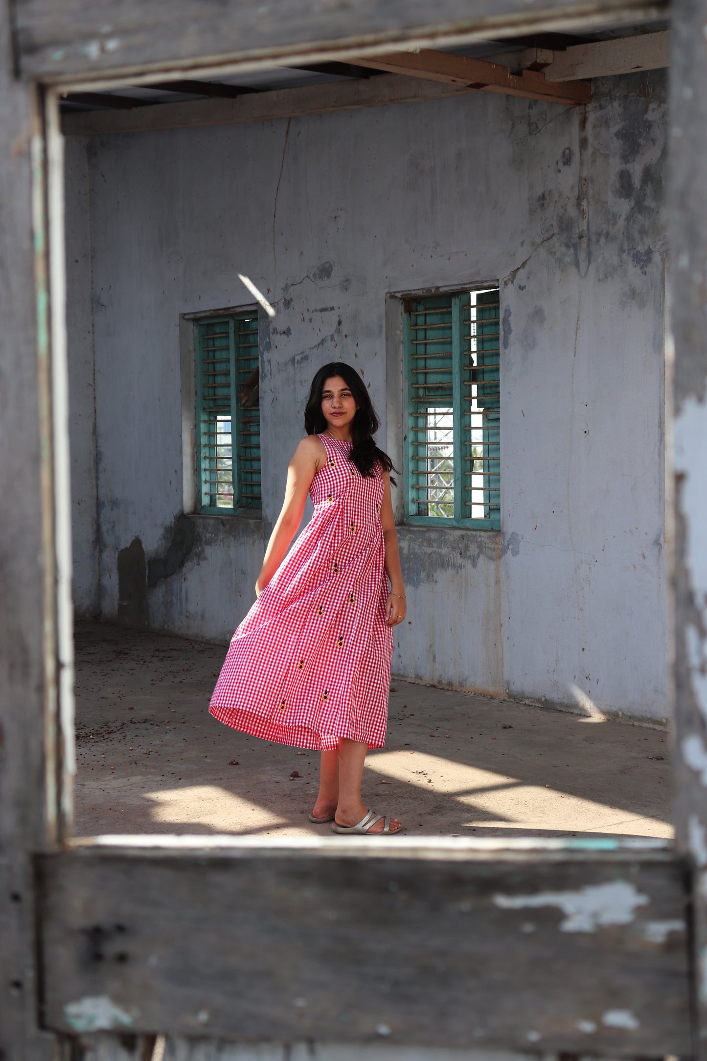 Red Gingham Sundress