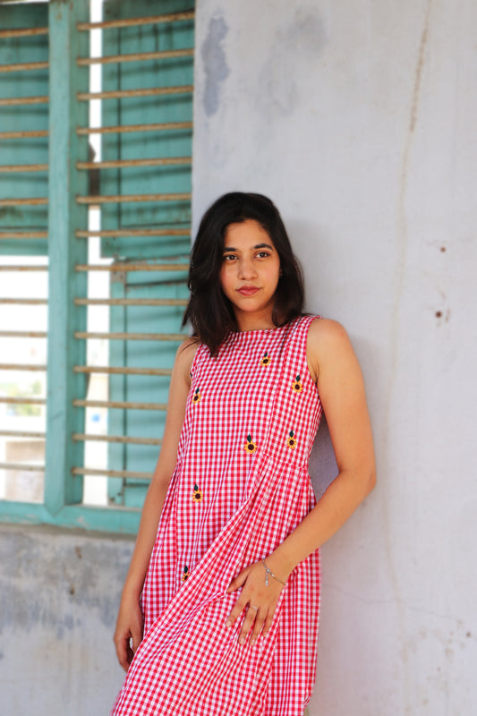 Red Gingham Sundress