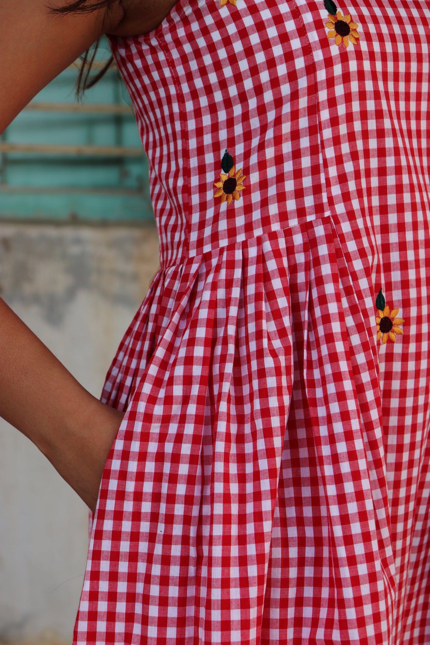 Red Gingham Sundress
