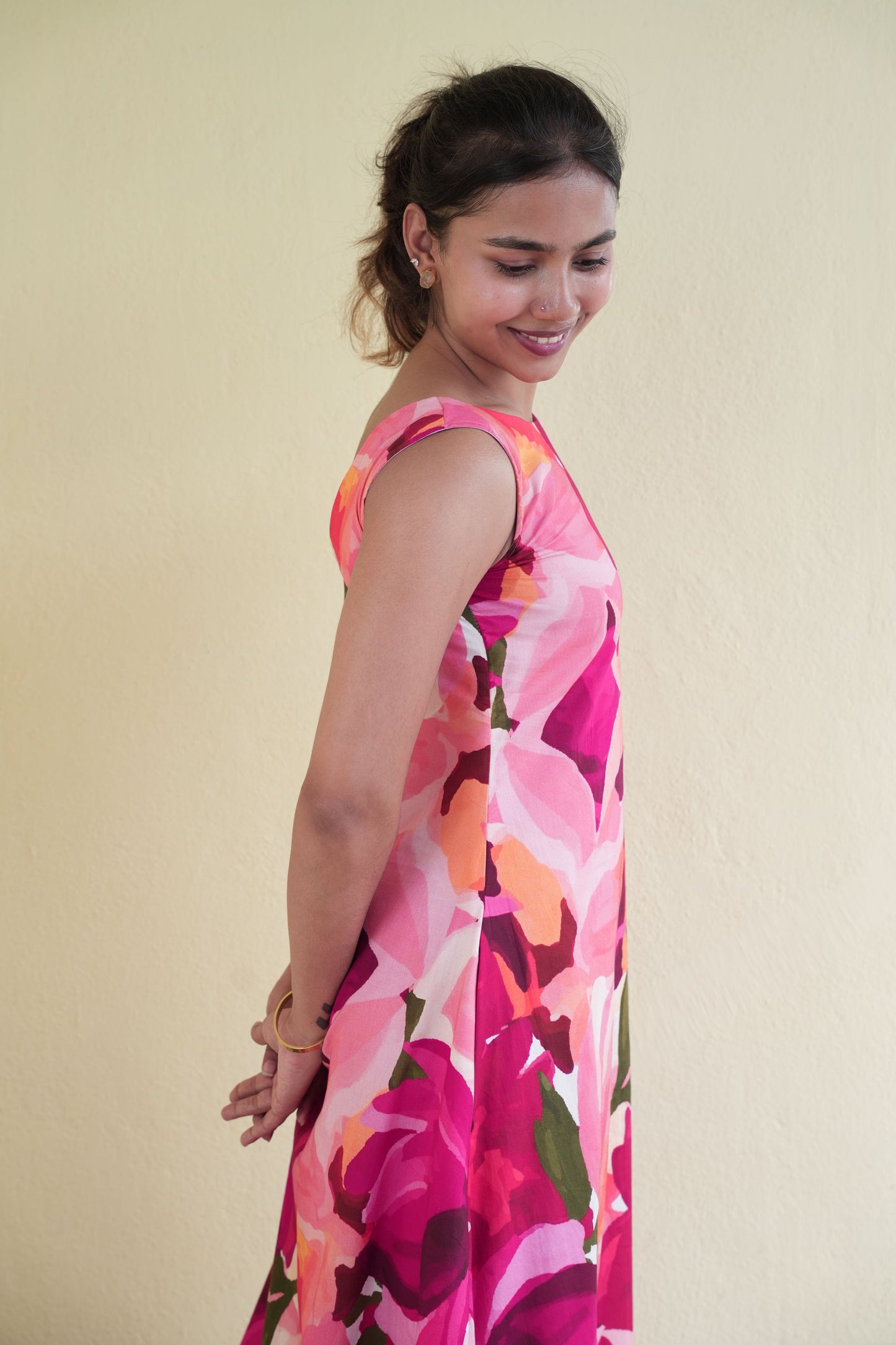 pink dahlia-maxi