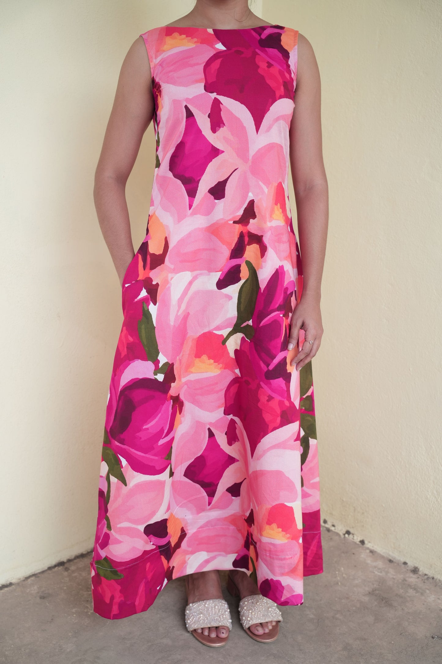 pink dahlia-maxi
