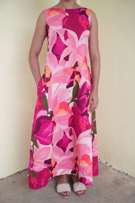 pink dahlia-maxi