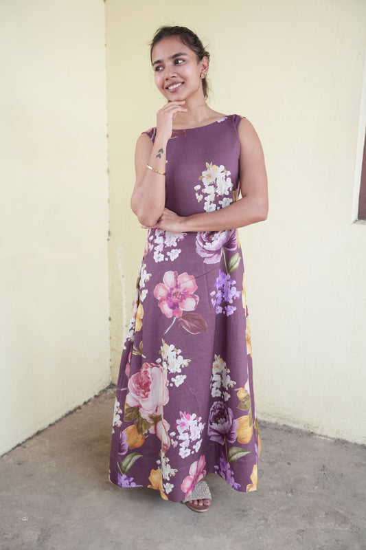 vintage peonies-maxi