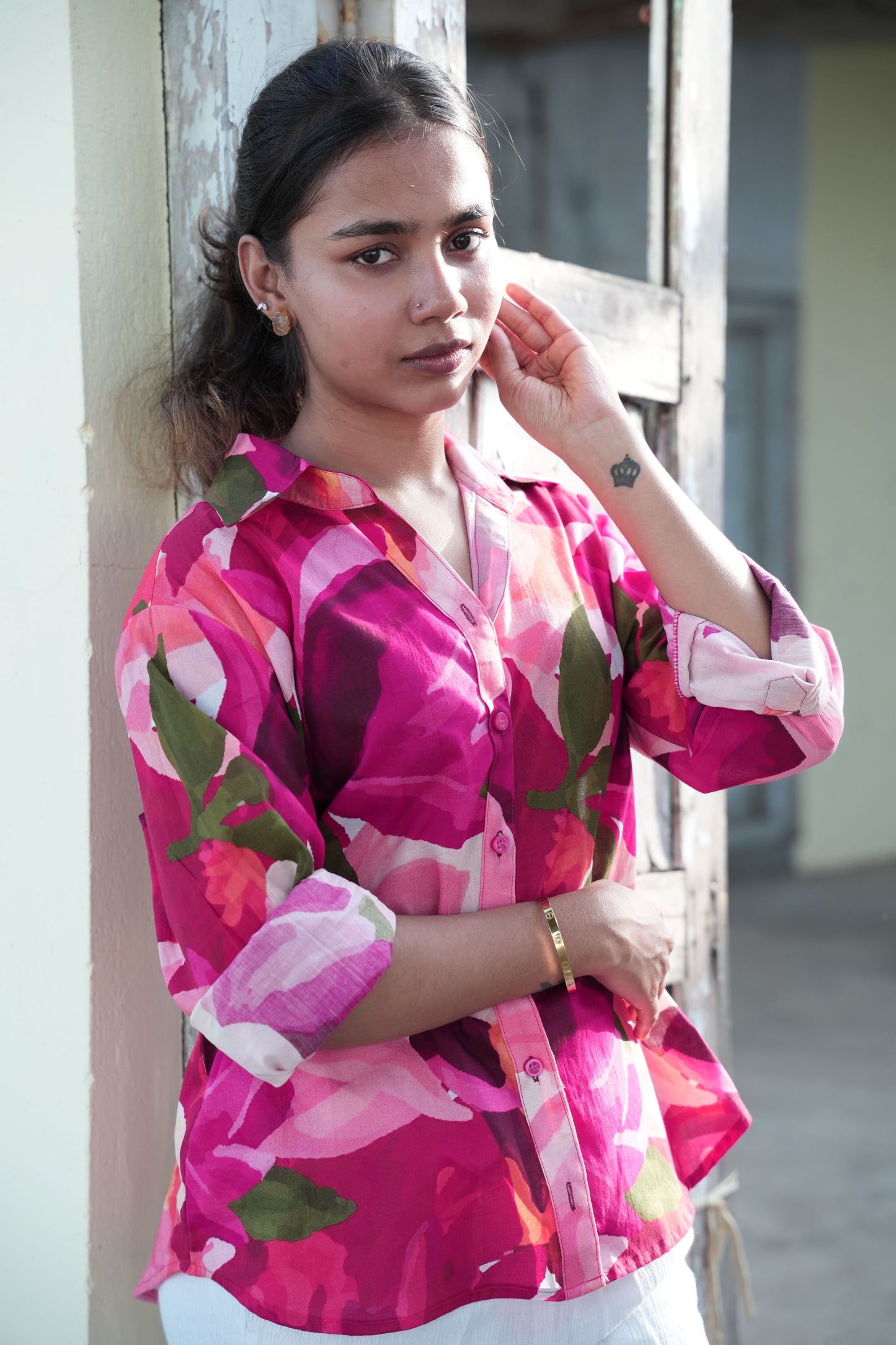 pink dahlia-shirt