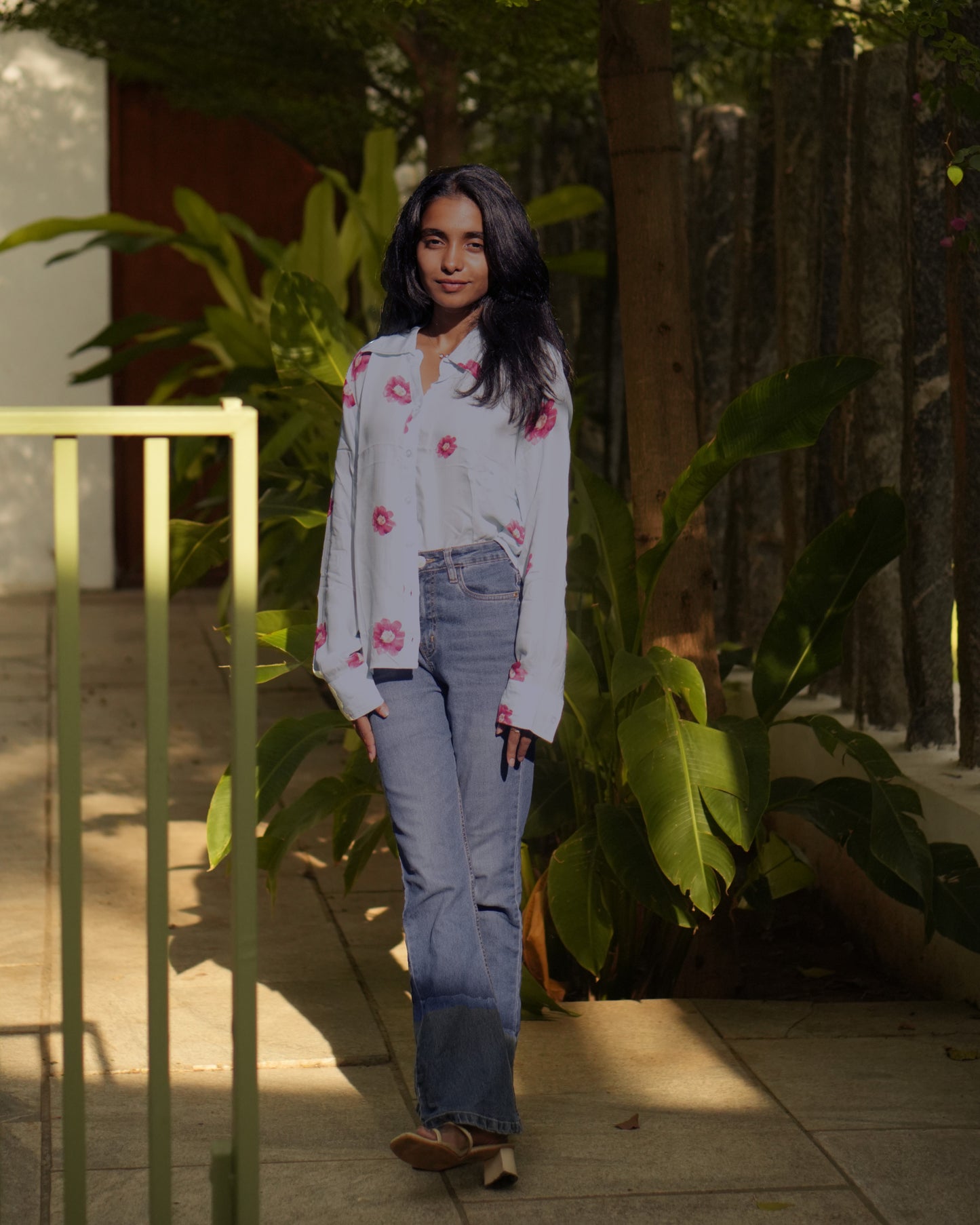 Sky Bloom Printed Shirt
