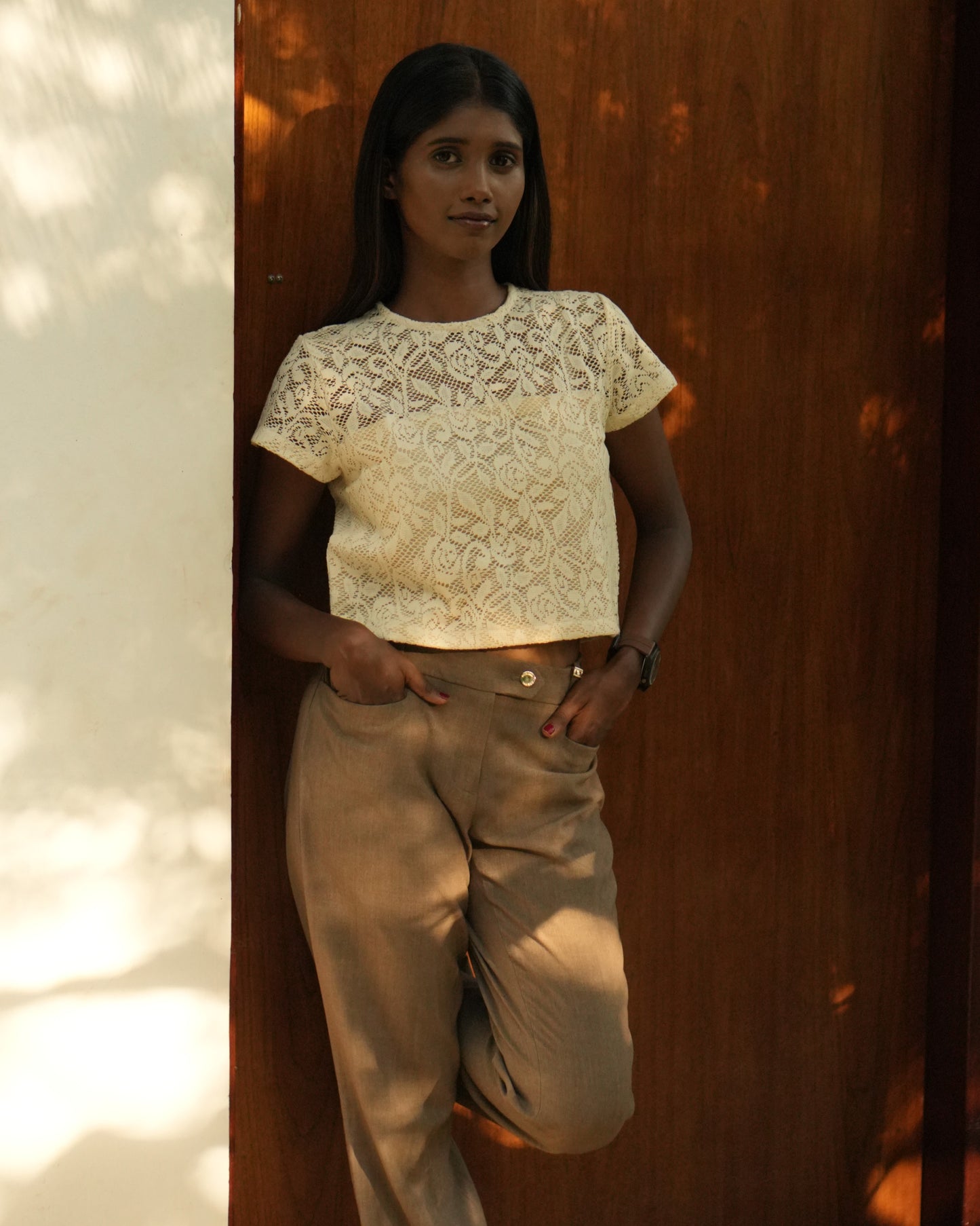 Ivory Lace Classic Top