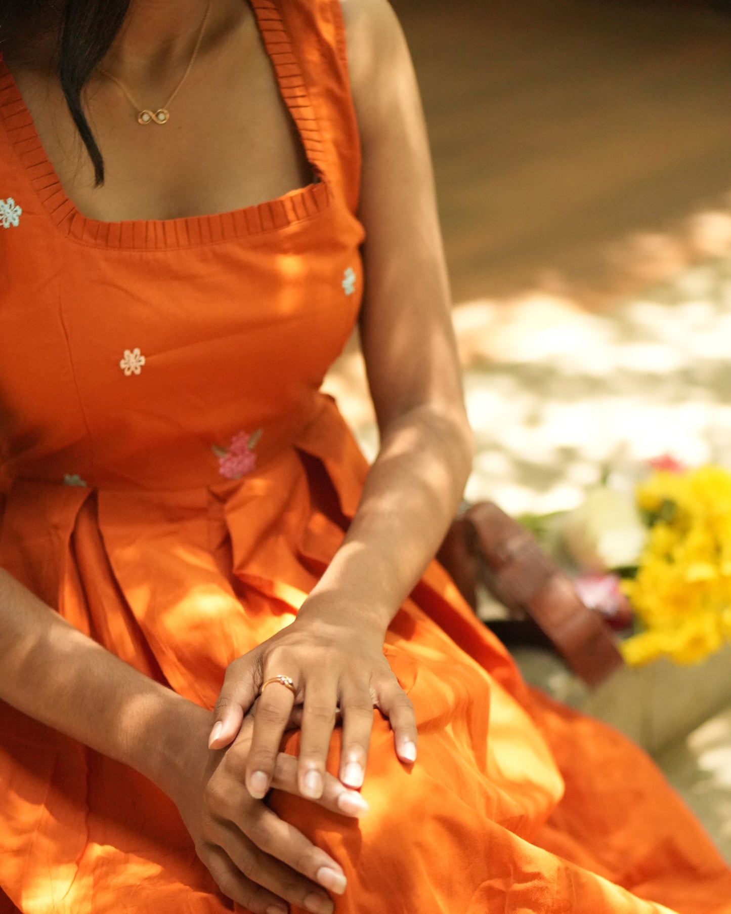 Rust Bloom Dress