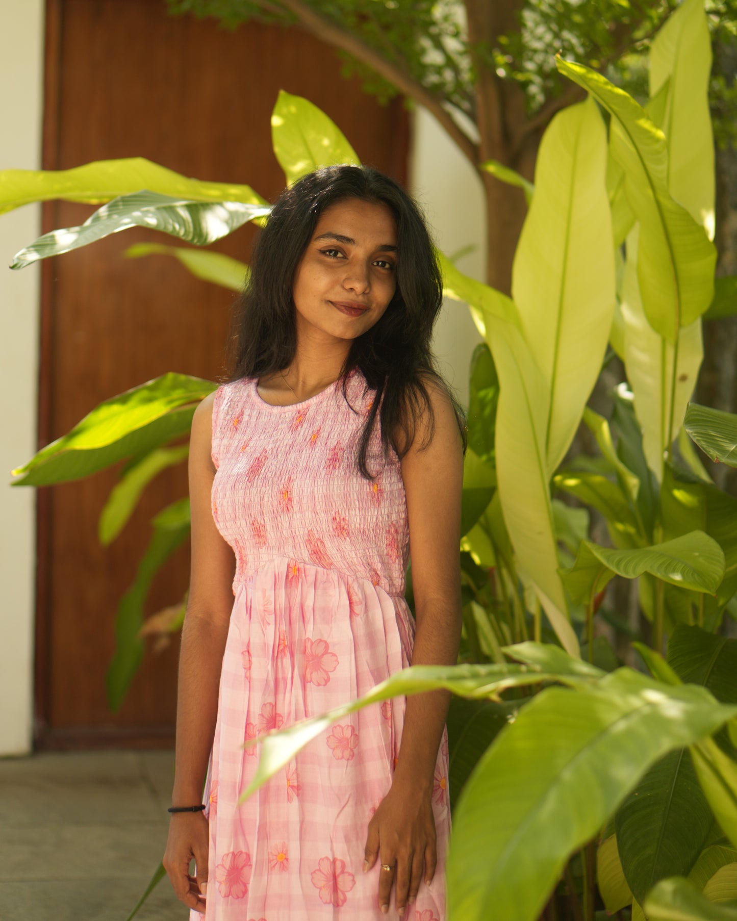 Petal Mist Smocked Dress