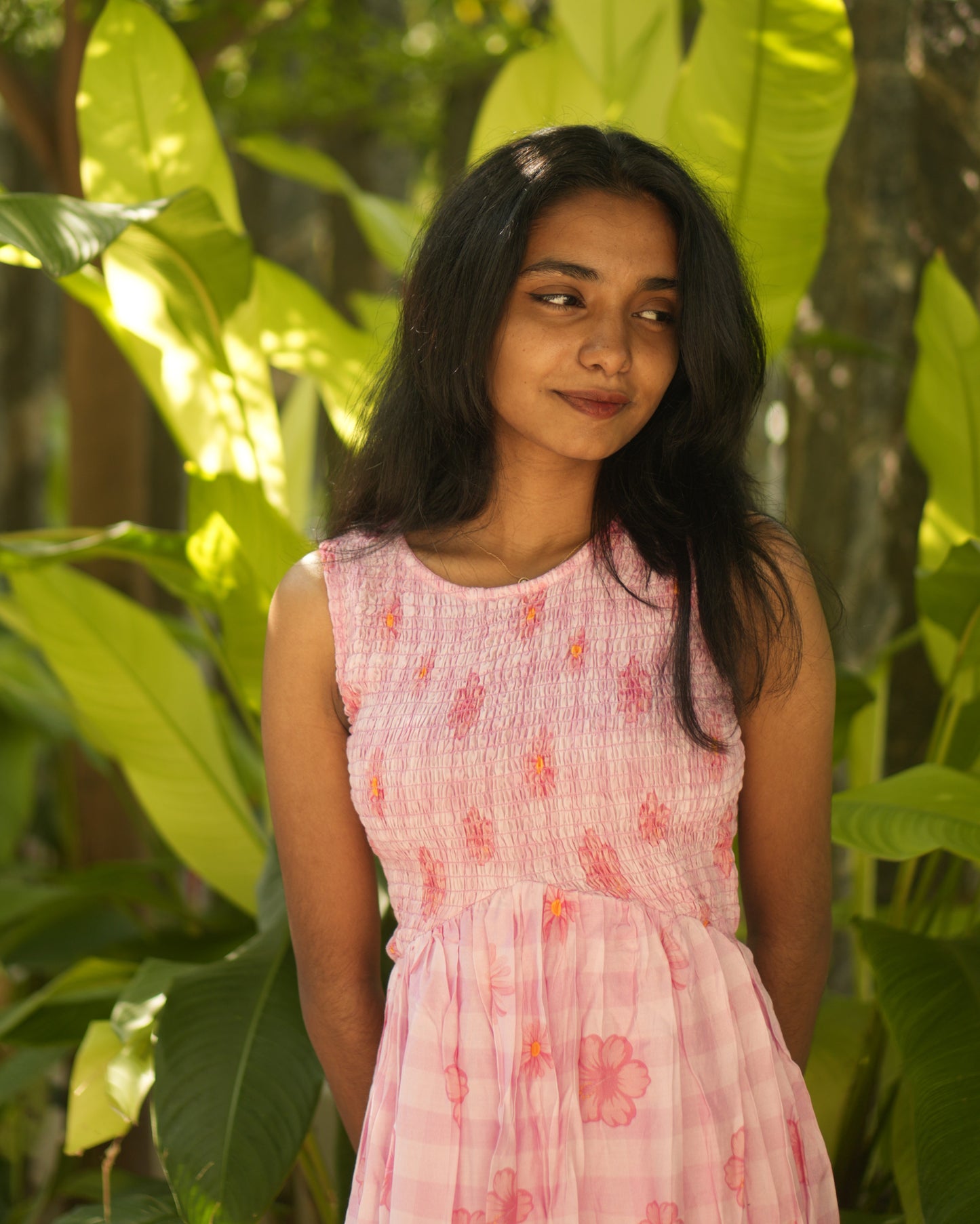 Petal Mist Smocked Dress
