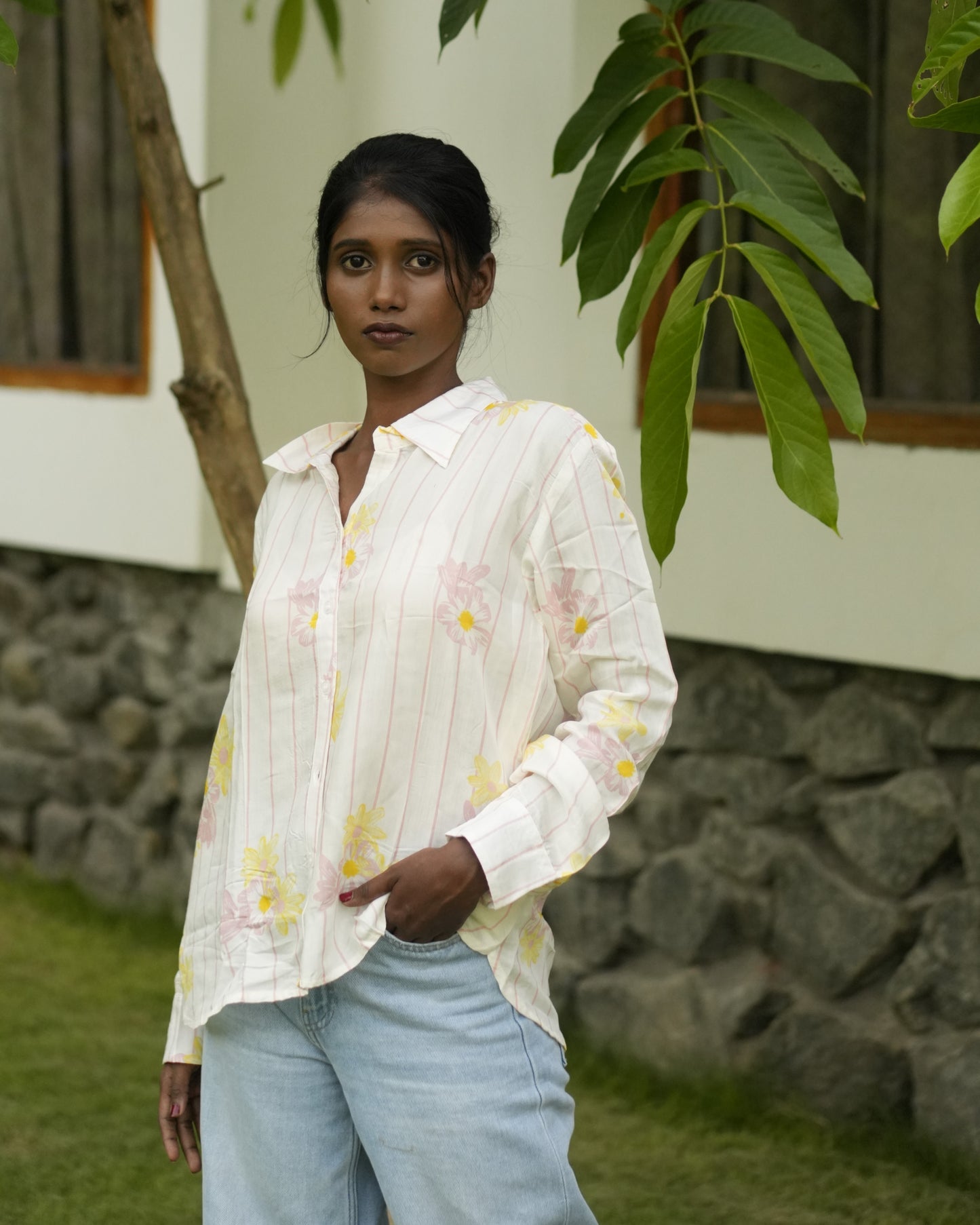 Butter Bloom Stripe Shirt