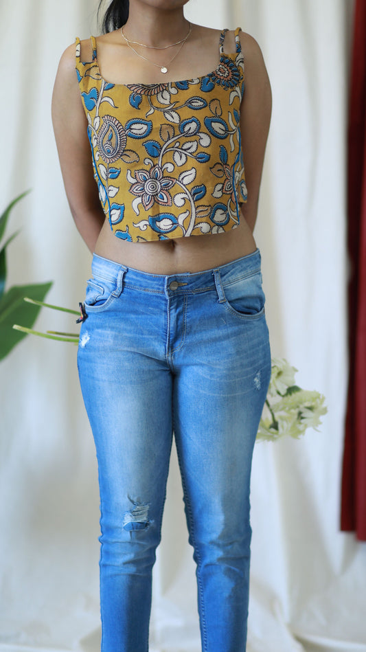 floral crop top